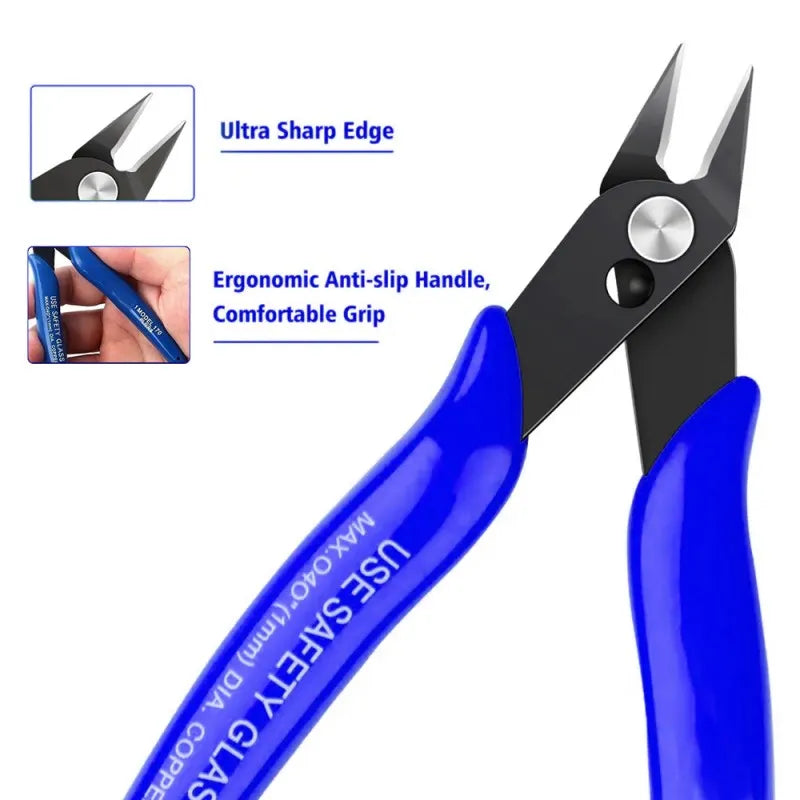 Premium Stainless Steel Pliers Set with Side Cutters and Cable Cutters, LK-FP11