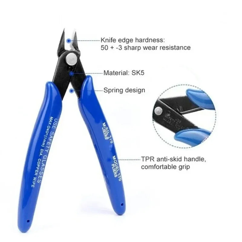 Premium Stainless Steel Pliers Set with Side Cutters and Cable Cutters, LK-FP11