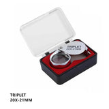  Foldable 10-30X Jewelry Loupe, Pocket Magnifier for Reading and Diamond Inspection, LK-AA83