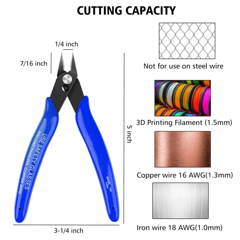 Premium Stainless Steel Pliers Set with Side Cutters and Cable Cutters, LK-FP11