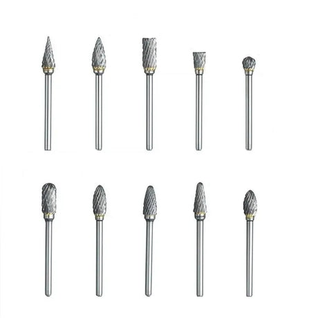 10PCS Tungsten Carbide Burr Set for Woodworking Grinding, LK-AA53