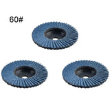 3-Inch Flat Flap Discs Set, 3pcs Grinding Wheels for Cutting, Sanding, and Polishing, LK-AA84