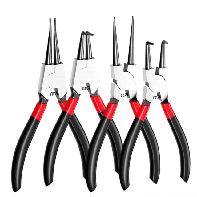 5-Inch Needle Nose Circlip Pliers for Locking Rings and Shafts, LK-AA46