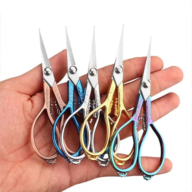 Durable Antique Retro Cross Stitch Scissors for Sewing and Craft, LK-AA58