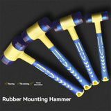 Double-Headed Rubber Hammer with Insulated Handle, 25mm to 45mm, LK-AA64