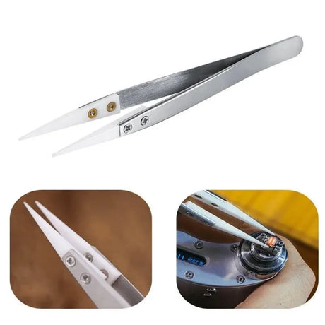 Precision Reverse Electronic Soldering Tweezers for Safe Handling, LK-AA19