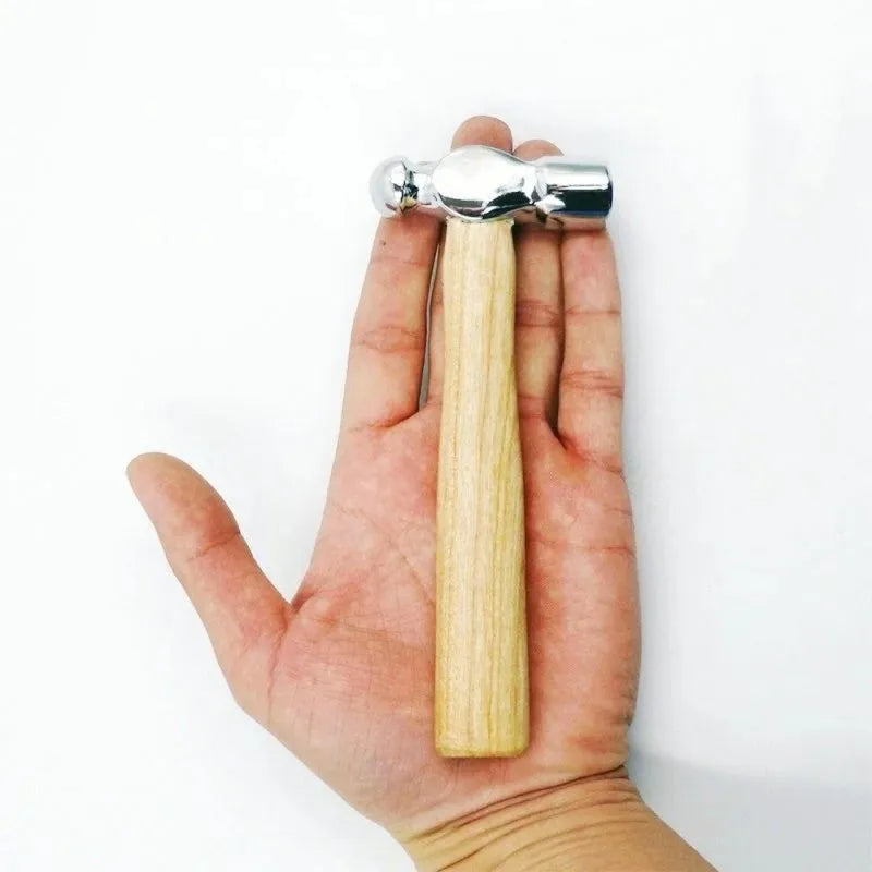 Multi-function Mini Hammer with Wooden Handle and Round Head, LK-AA62