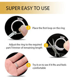 4pcs/Set Invisible Spiral Ring Size Reducer Jewelry Guard Tools, LK-AA74