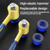 Double-Headed Rubber Hammer with Insulated Handle, 25mm to 45mm, LK-AA64