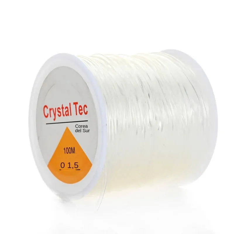 Strong Elastic Crystal Jewelry Wire 100 Meters Roll Elastic Wire, LK-AA40