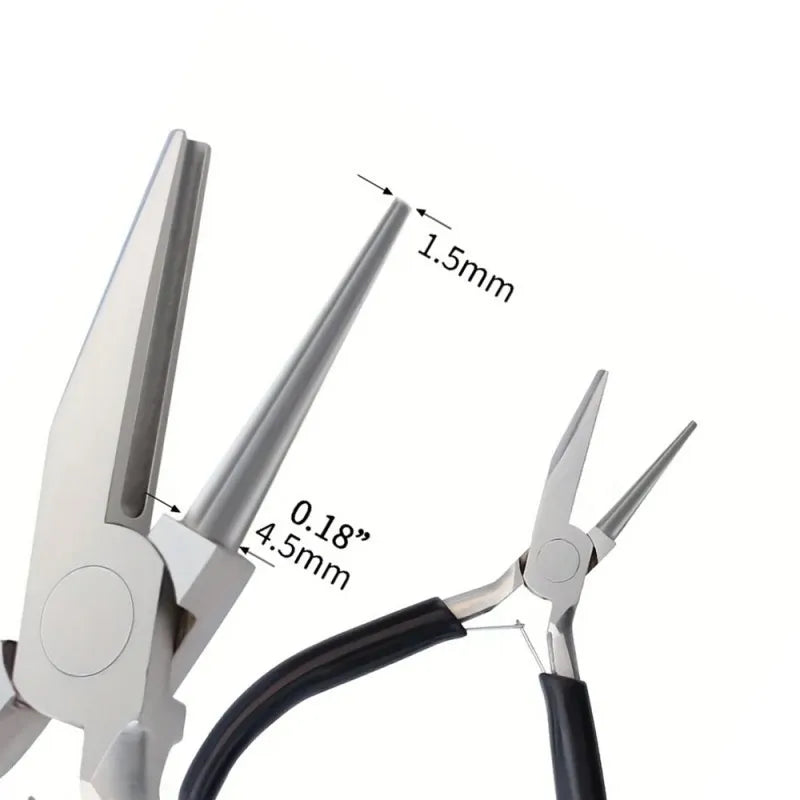 5in Mini Round Nose Jewelry Plier for DIY Jewelry Making, Copper Wire, Carbon Steel Tool, LK-AA71