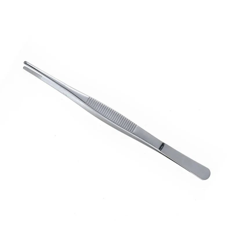 Stainless Steel Medical Tweezers Thickened Elbow Straight Head, LK-AA28