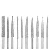 10-Piece Diamond-Coated File Set for Metal Glass Stone and Precision Crafting, LK-DF08