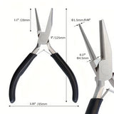 5in Mini Round Nose Jewelry Plier for DIY Jewelry Making, Copper Wire, Carbon Steel Tool, LK-AA71