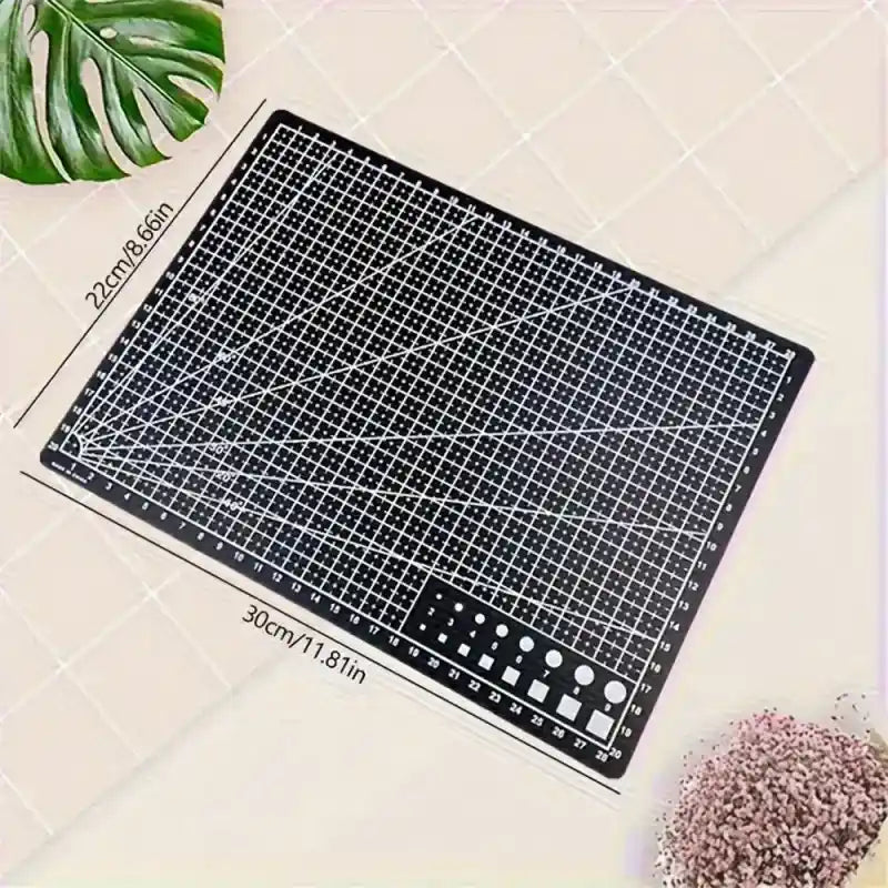 Double-Sided A4 Self-Healing Cutting Mat with Grid Lines for Crafting, Sewing, and Scrapbooking, LK-AA87