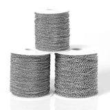 Stainless Steel Chain Roll 10 Meters Bulk for DIY Jewelry Making Basic Chains, LK-AA66