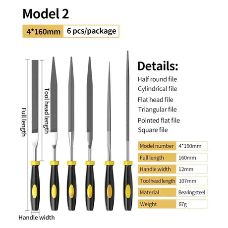 Mini Needle File Set for Woodworking, Sanding, And Carving, LK-AA49