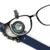 Portable Clip-On Eyeglass Magnifier 5x 10x 20x for Watchmakers Repair, LK-AA68