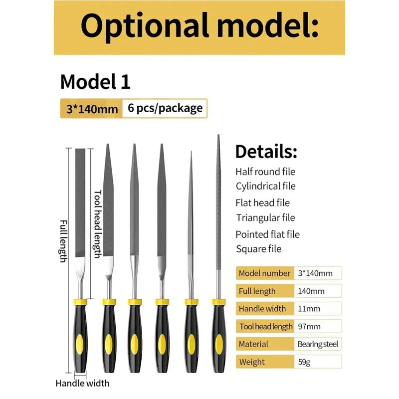 Mini Needle File Set for Woodworking, Sanding, And Carving, LK-AA49