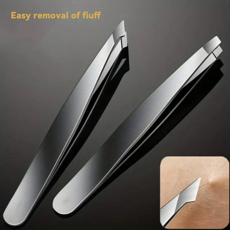 4-Piece Tweezers Set for Eyebrow Plucking and Hair Removal, LK-AA29