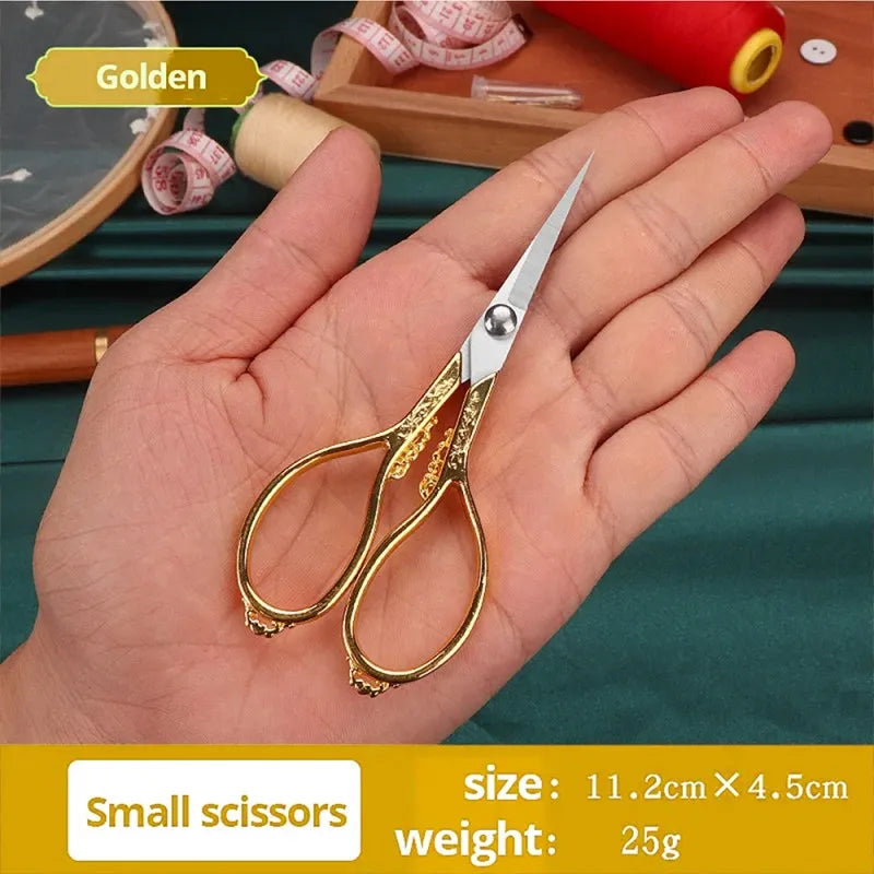 Durable Antique Retro Cross Stitch Scissors for Sewing and Craft, LK-AA58