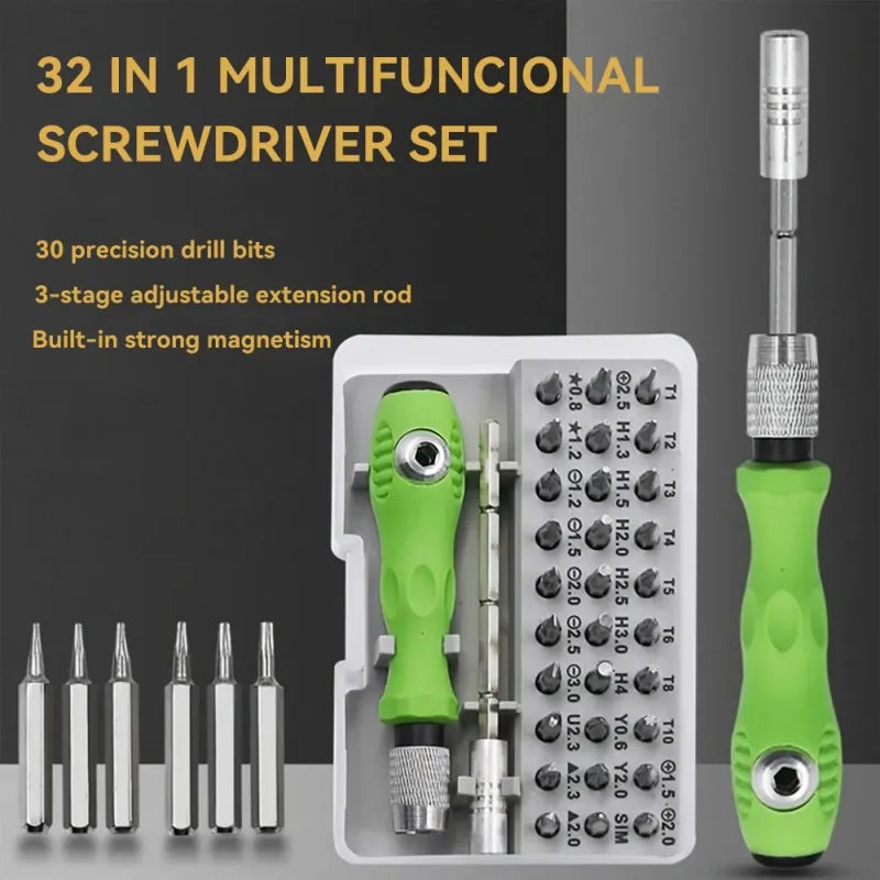 32 in 1 Mini Precision Magnetic Screwdriver Set for Phone Tablet Camera Repair, LK-AA38