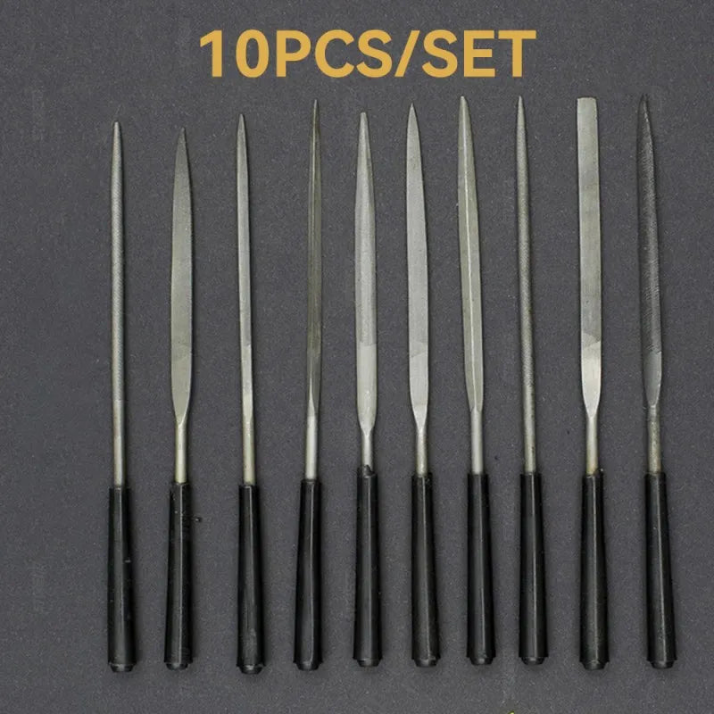 Needle Files Set 5/10PCS 3x140mm for Metal and Stone Crafts, LK-AA48