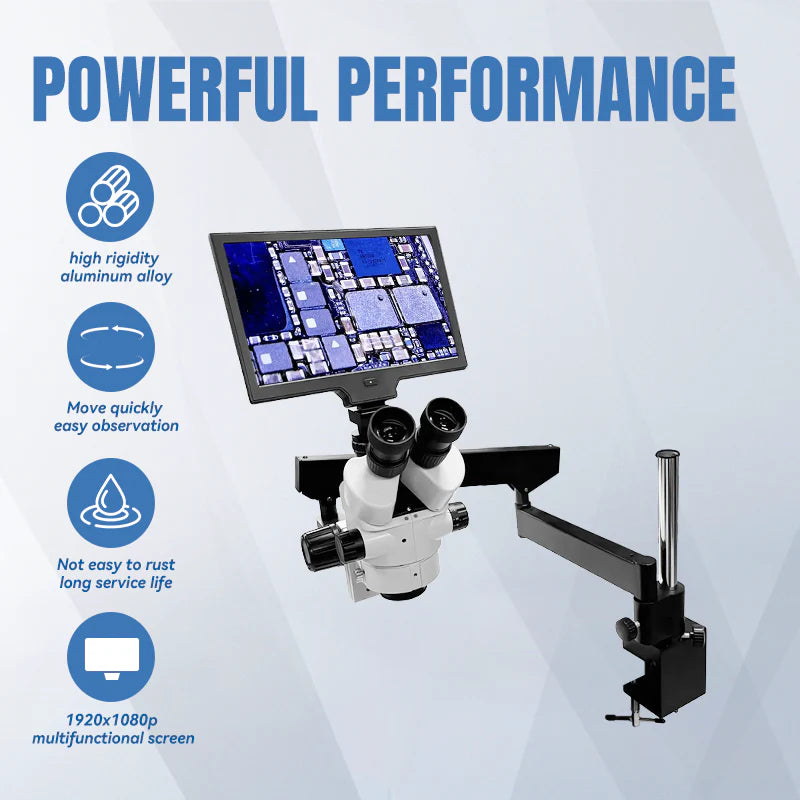 trinocular stereo zoom microscope LK-MH01B