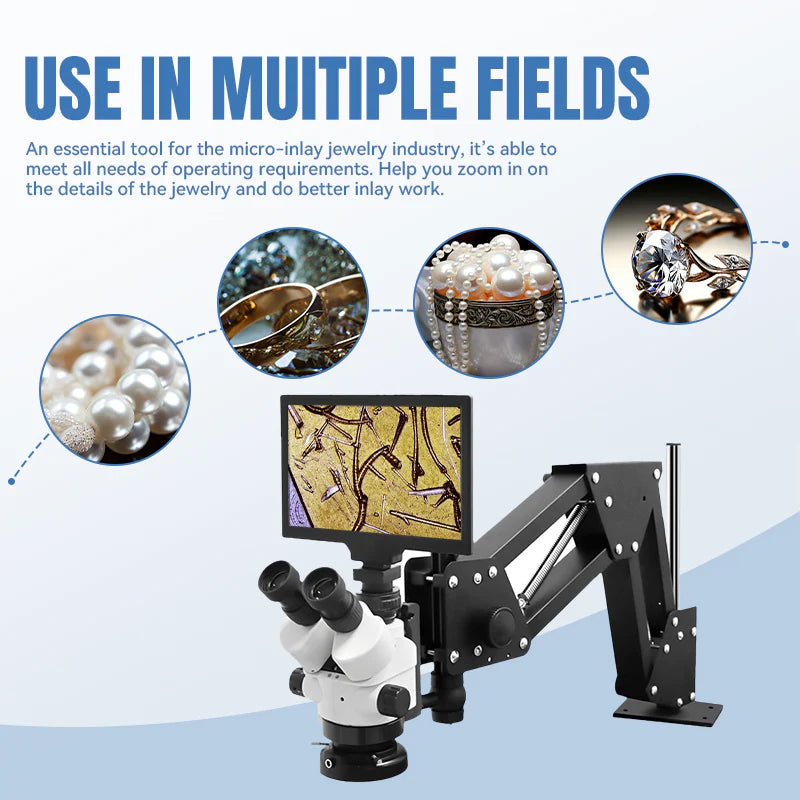 Stereo Zoom Microscope with LCD Digital , LK-MS01B