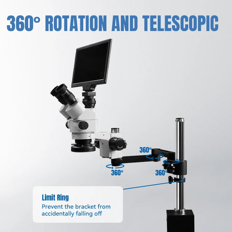 Stereo Zoom Microscope with Digital, LK-MS03B