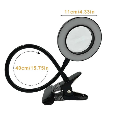 LED Magnifying Lamp with Clamp-3
