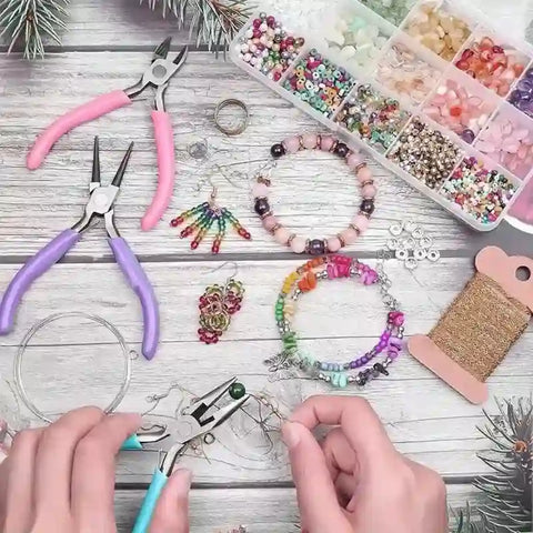 3 Piece Jewelry Pliers Set with Wire Cutters Round Nose and Flat Nose, LK-JP11