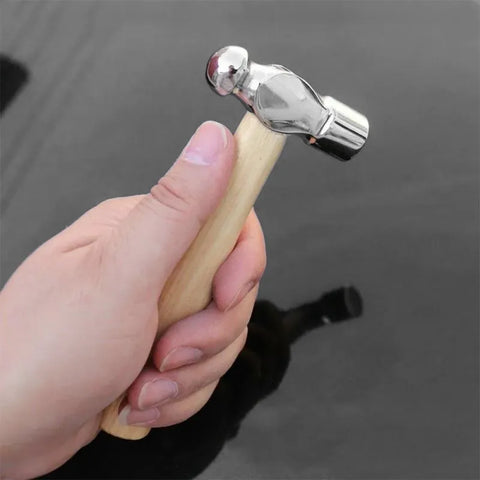 Multi-function Mini Hammer with Wooden Handle and Round Head, LK-AA62