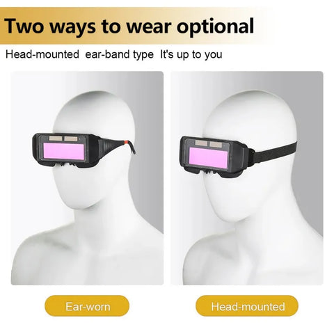 Welding Goggles with Auto-Darkening Feature for Safety and Eye Protection, LK-AA79