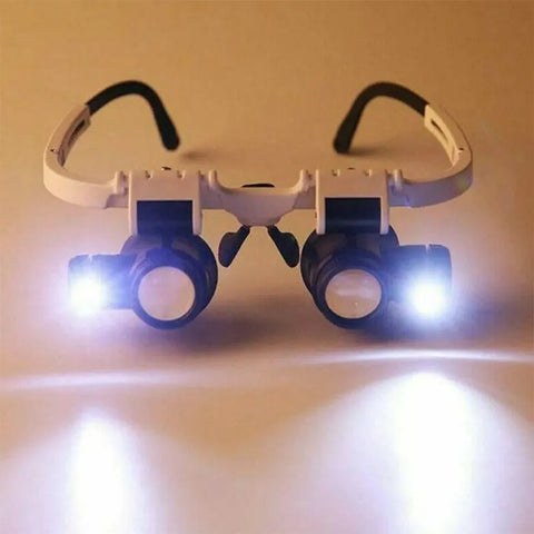 2x LED Magnifying Headband with 8x 15x 23x Lenses, LK-AA39