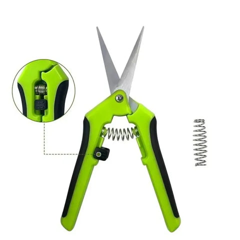 6.5" Stainless Steel Pruning Shears with Straight Elbow for Trimming, LK-AA57