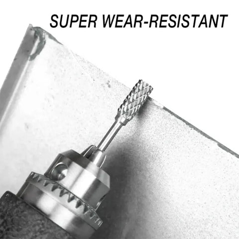 Tungsten Carbide Burr Set 1/4" For Woodworking Drilling and Metal Carving, LK-AA55