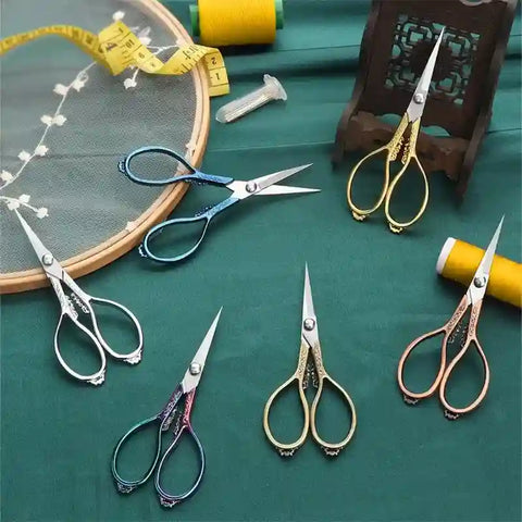 Durable Antique Retro Cross Stitch Scissors for Sewing and Craft, LK-AA58