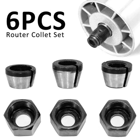 Collet Chuck Set with 6 Adapters-8