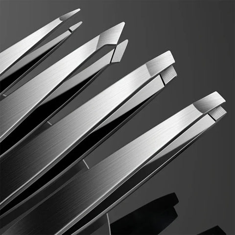 4-Piece Tweezers Set for Eyebrow Plucking and Hair Removal, LK-AA29