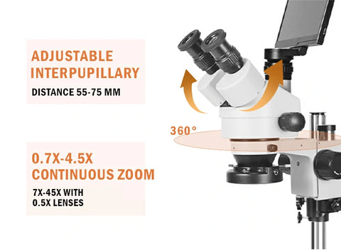 stereo zoom microscope LK-MH02B