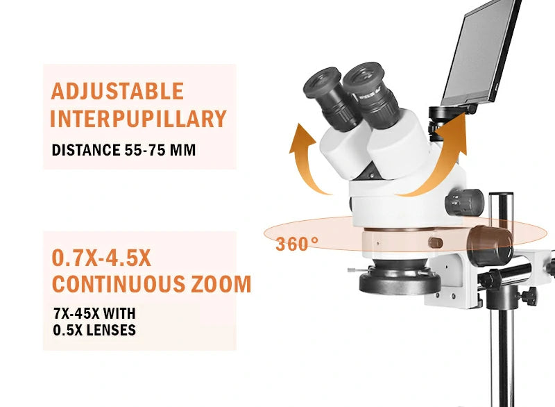 trinocular stereo microscope LK-MS02B