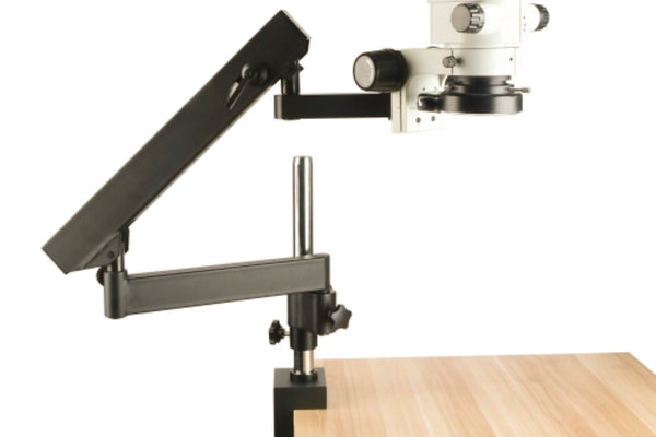 Stereo microscope on the bench