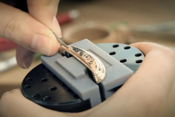 The process of setting gold