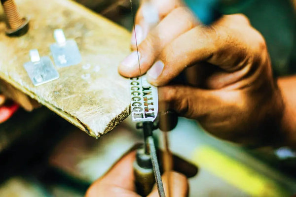 Use a engraving tool to carve out the groove section